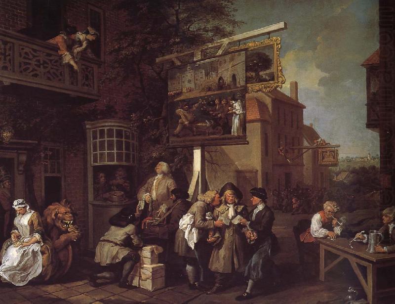 Election campaign to win votes, William Hogarth